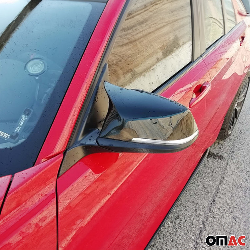 Spiegelkappen Spiegelabdeckung Für BMW F30 M3 2013-2019 ABS Schwarz Glanz 2tlg