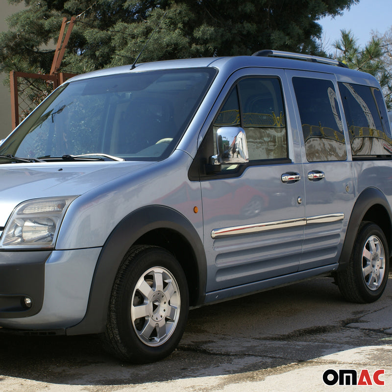 Seitentürleiste Türleisten Türschutzleisten für Ford Connect Kurzer Edelstahl 4x