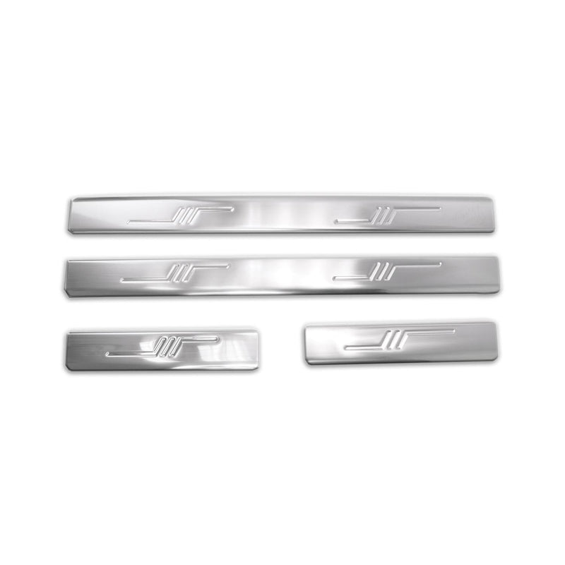 Einstiegsleisten Türschweller für Mercedes W163 ML 1997-2005 Edelstahl Silber 4x