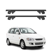 Dachträger Grundtäger für Mitsubishi Space Star mk1 1998-2005 Alu TÜV Schwarz 2x