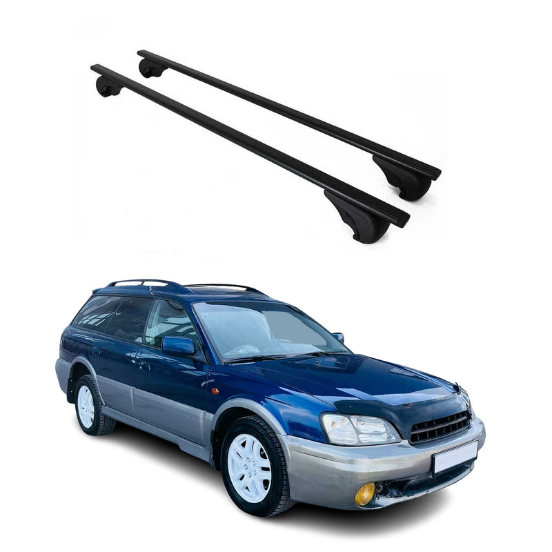 Dachträger Grundtäger für Subaru Legacy mk3 Kombi 1999-2003 75kg Metall Schwarz