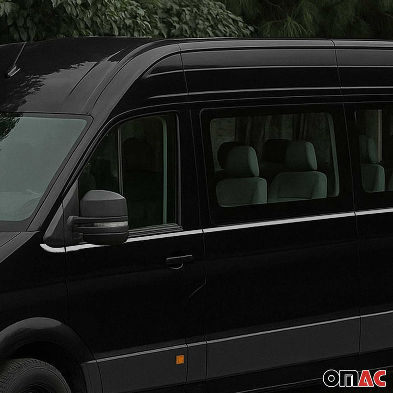 Fensterleisten Zierleisten für VW Crafter 2017-2025 L2 Radstand Edelstahl 8tlg