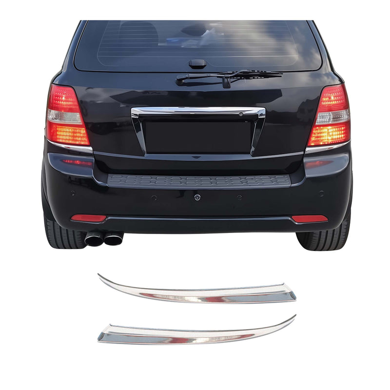 Rücklicht Leisten Heckleuchte für Kia Sorento 2002-2009 Edelstahl Silber 2tlg