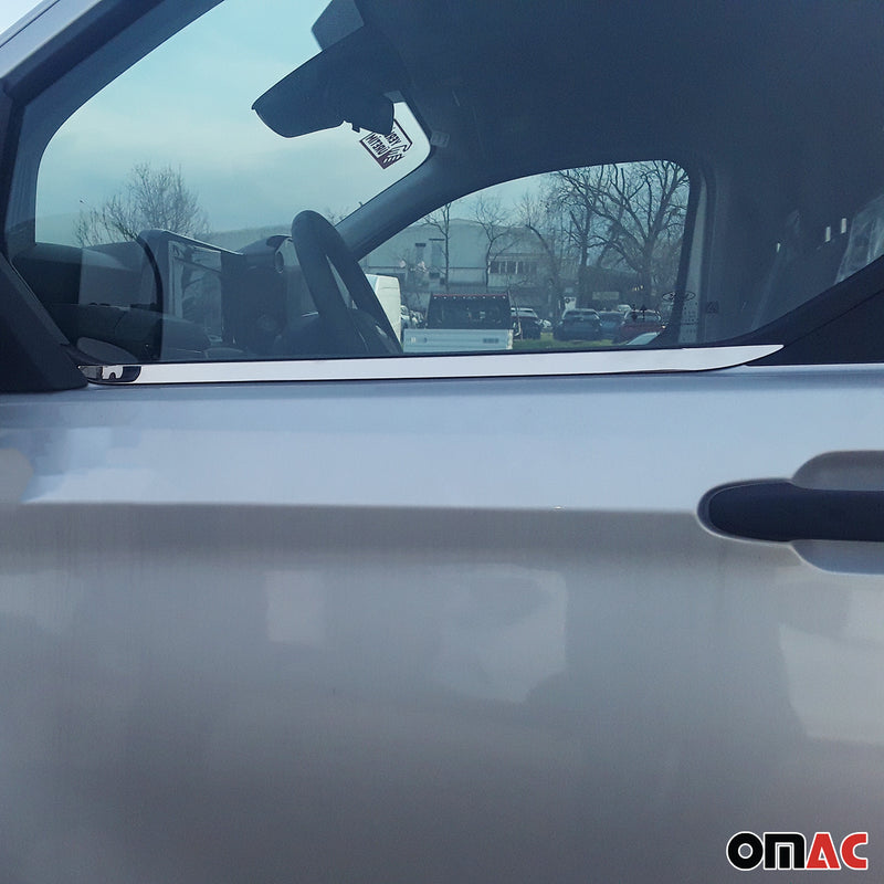 Fensterleisten Zierleisten für Ford Transit Tourneo Custom 2023-25 Edelstahl 2x