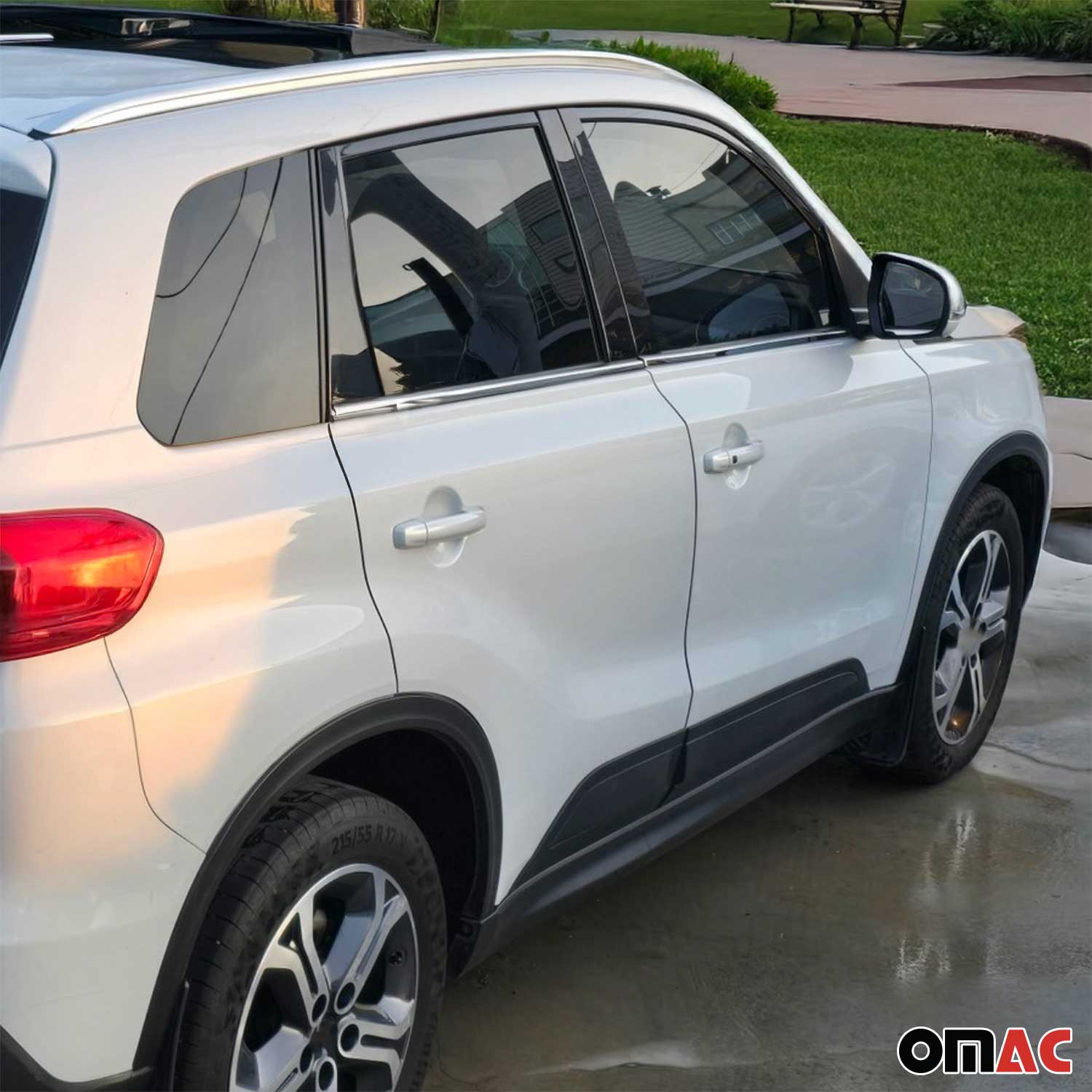 Fensterleisten Zierleisten für Suzuki Vitara 2015-2026 Edelstahl Chrom 4tlg