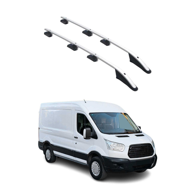 Alu Dachreling Querträger für Ford Transit 2014-2025 L2 Mittel Radstand Grau