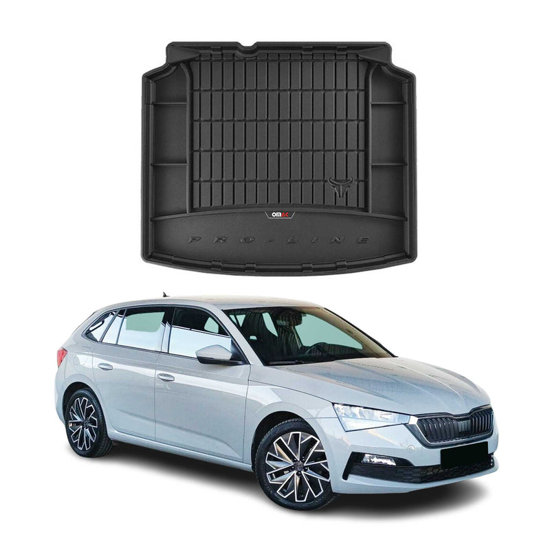 OMAC Gummi Kofferraumwanne für Skoda Scala 2019-2025 TPE Laderaumwanne Schwarz