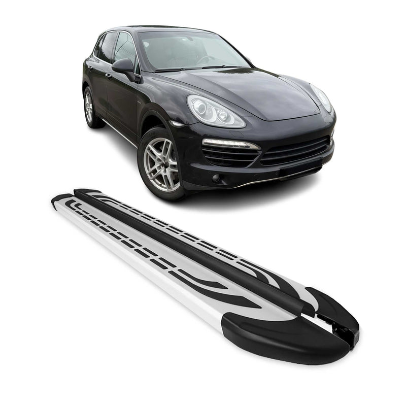 Trittbretter Seitenschweller Seitenbretter für Porsche Cayenne 2010-2017 Alu