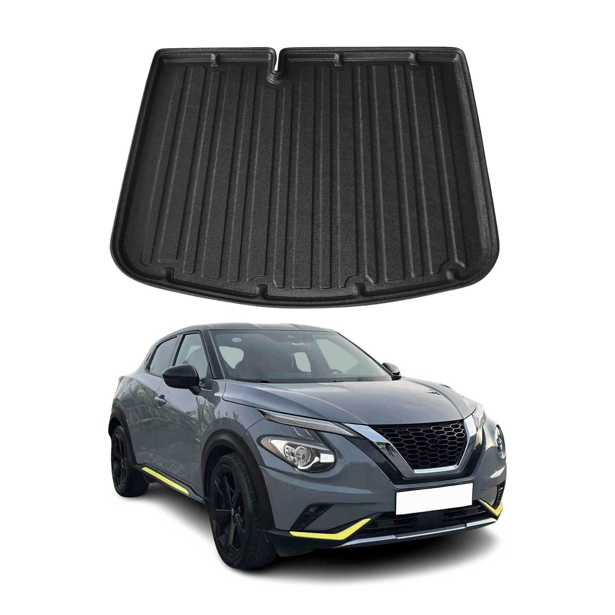 Kofferraumwanne Laderaumwanne für Nissan Juke 2019-2026 Untere Gummi TPE Schwarz