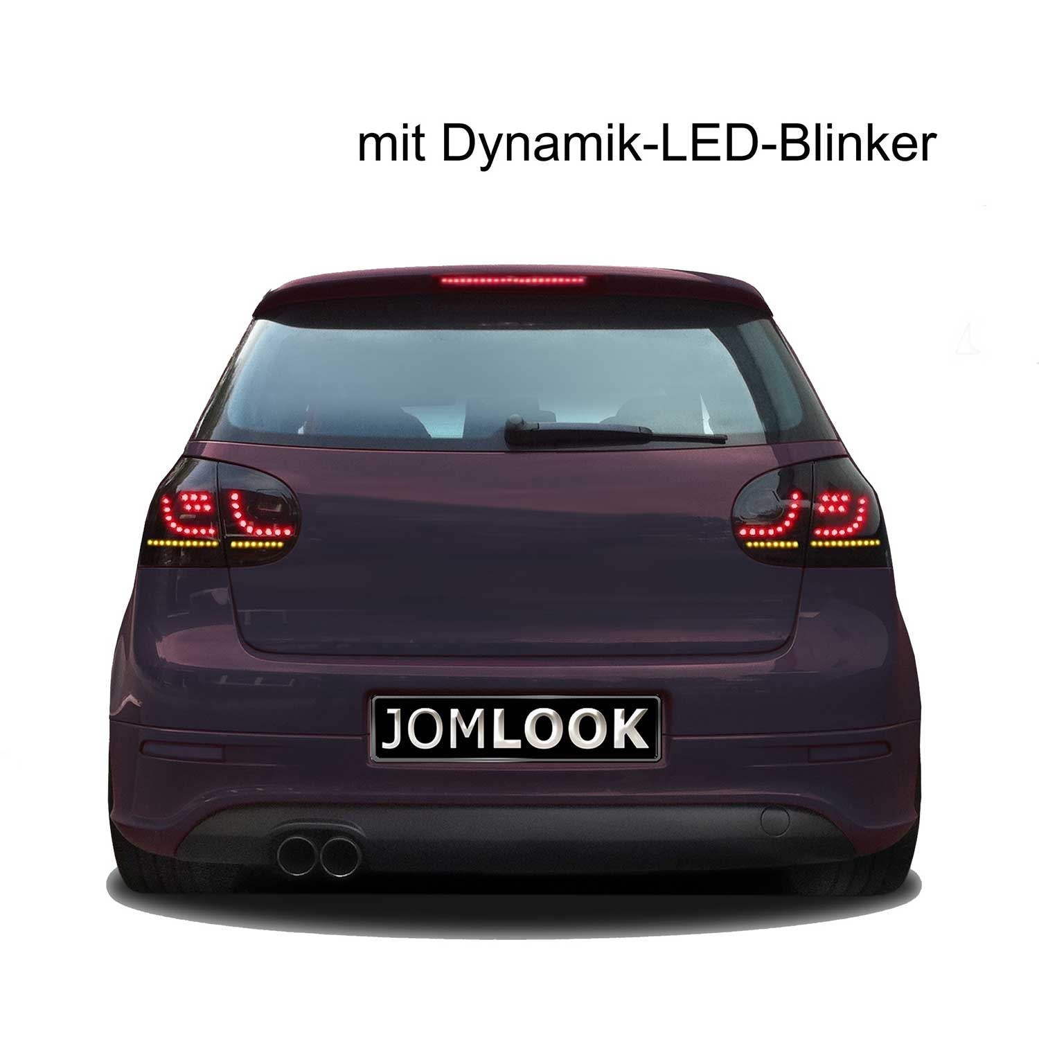 JOM LED Rückleuchten für VW Golf MK5 2003-2008 mit Dynamik-Blinker schwarz 4tlg