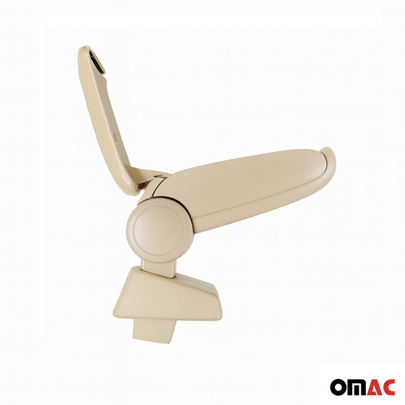 Mittelarmlehne Armlehne Mittelkonsole für Skoda Rapid 2012-2019 PU-Leder Beige