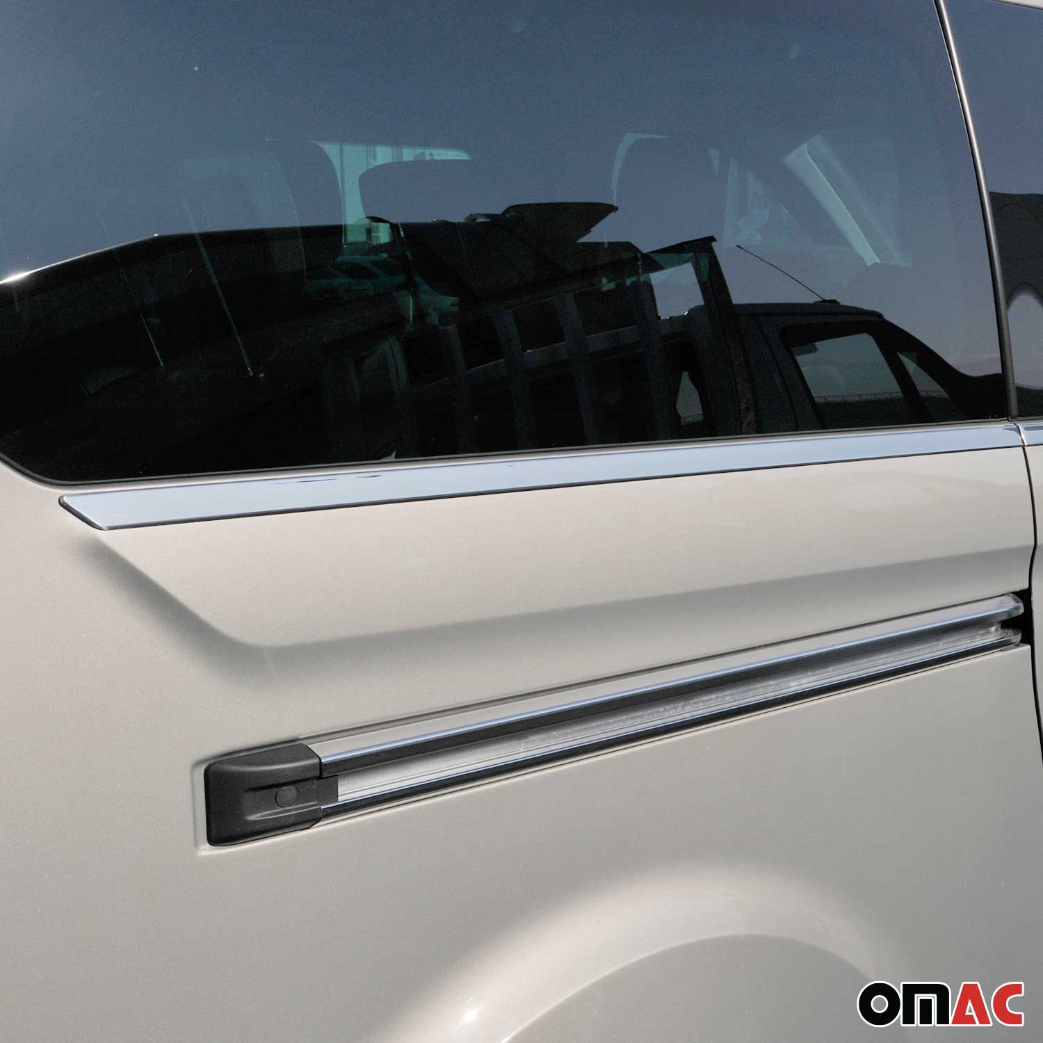 Fensterleisten Zierleisten für Ford Tourneo Custom V362 2013-2023 Chrom 8x