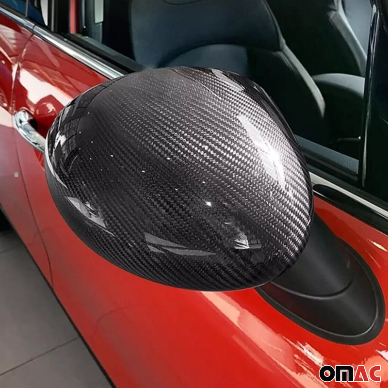 Spiegelkappen Spiegelabdeckung für Mini Cooper F56 2014-2025 RHD Kohlefaser