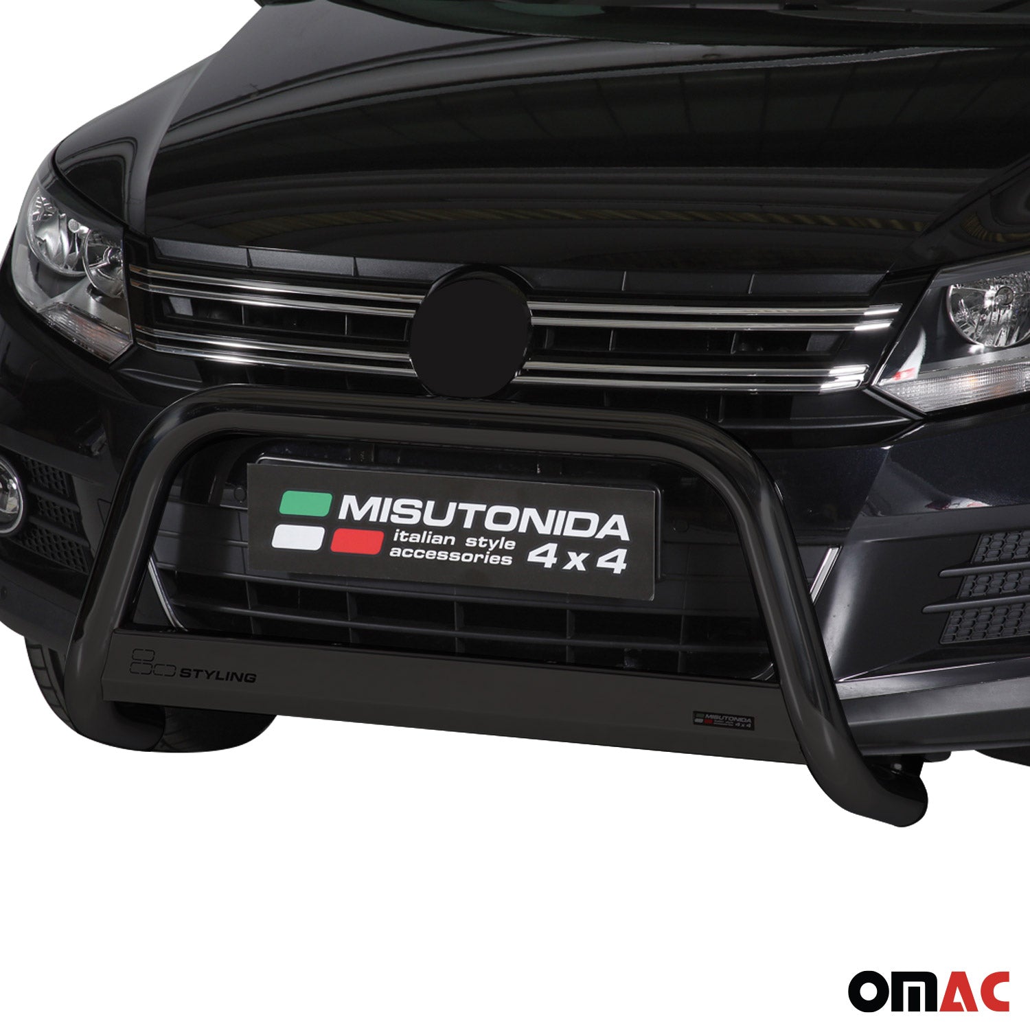 Frontbügel Frontschutzbügel für VW Tiguan 2011-2016 ø63mm Stahl Schwarz Schutz