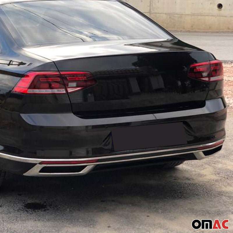 Stoßstangen Diffusor Auspuffrahmen für VW Passat B8,5 Stufenheck 2019-2025 Chrom