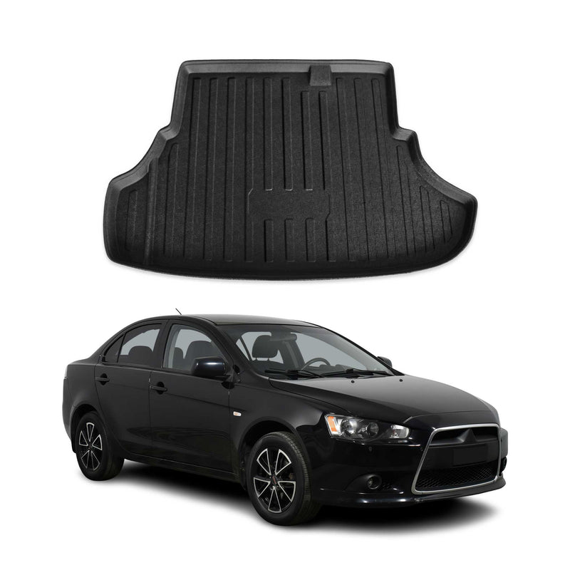 Kofferraumwanne Laderaumwanne für Mitsubishi Lancer 2008-2017 Stufenheck Gummi