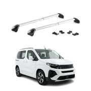 Dachträger für Peugeot Partner III / Rifter 2023-2026 Facelift Silber 2 tlg ABE