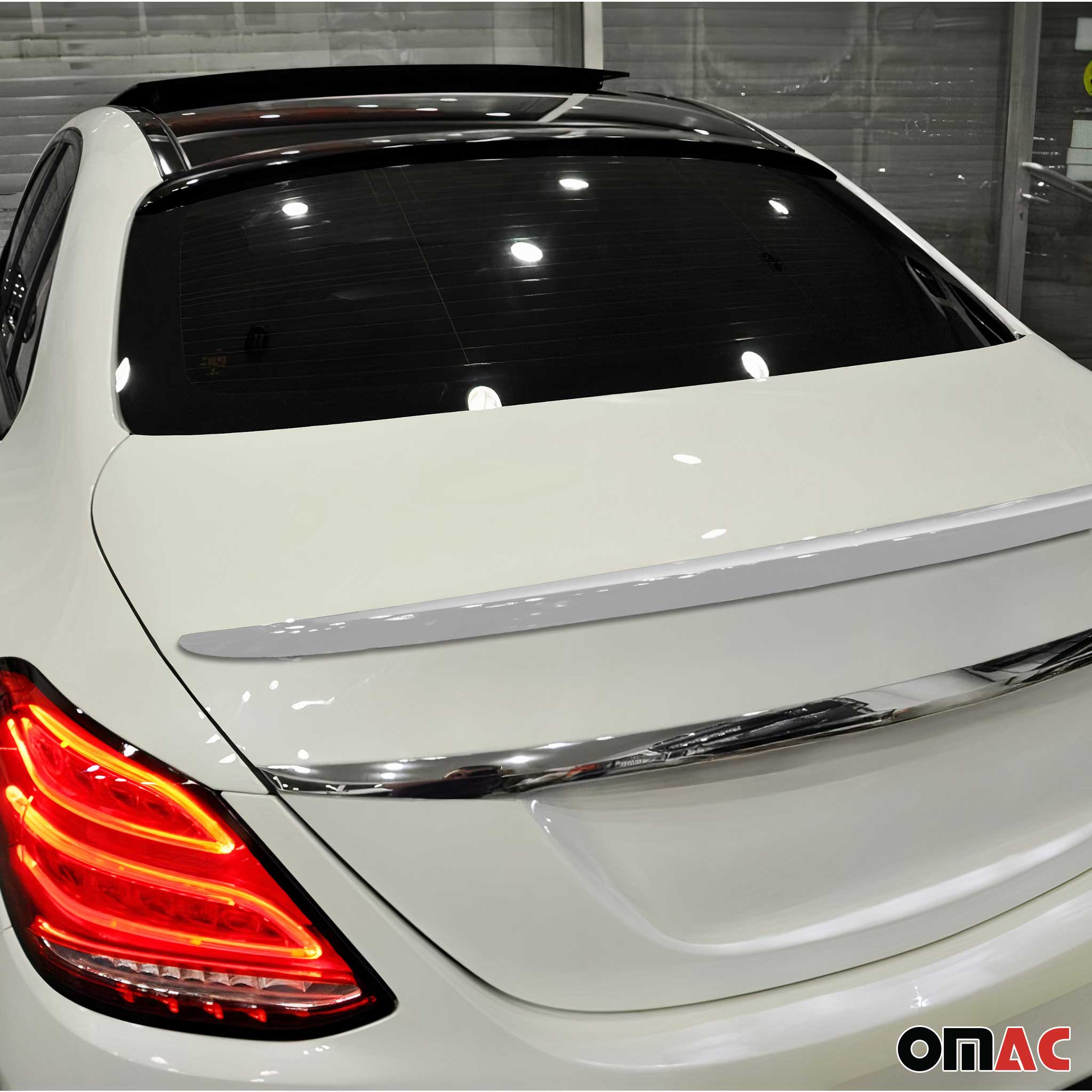 Heckspoiler Dachspoiler für Mercedes C Klasse W205 2014-2021 Lackierbar ABS