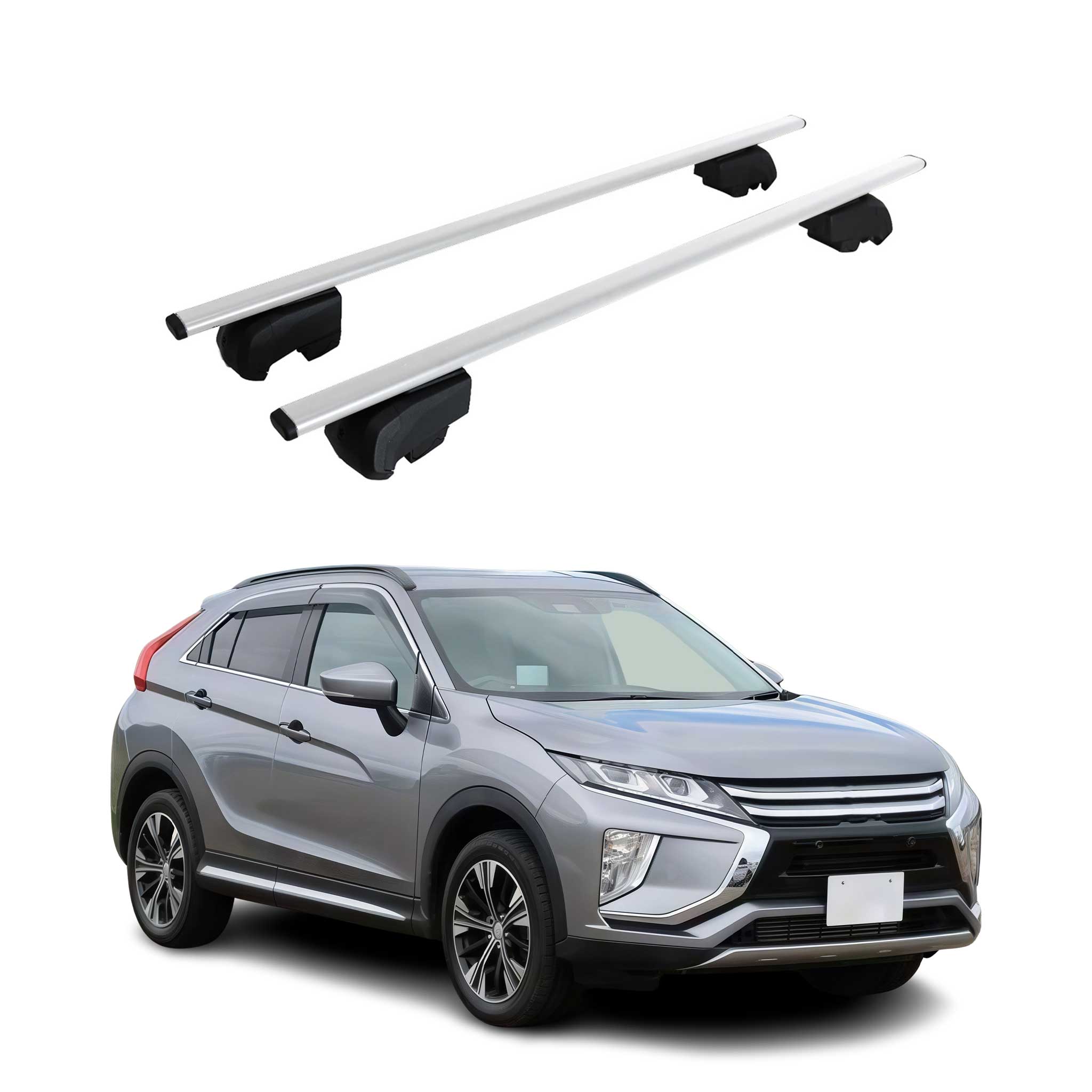 Dachträger Grundtäger für Mitsubishi Eclipse Cross 2018-2026 75kg Metall Grau 2x