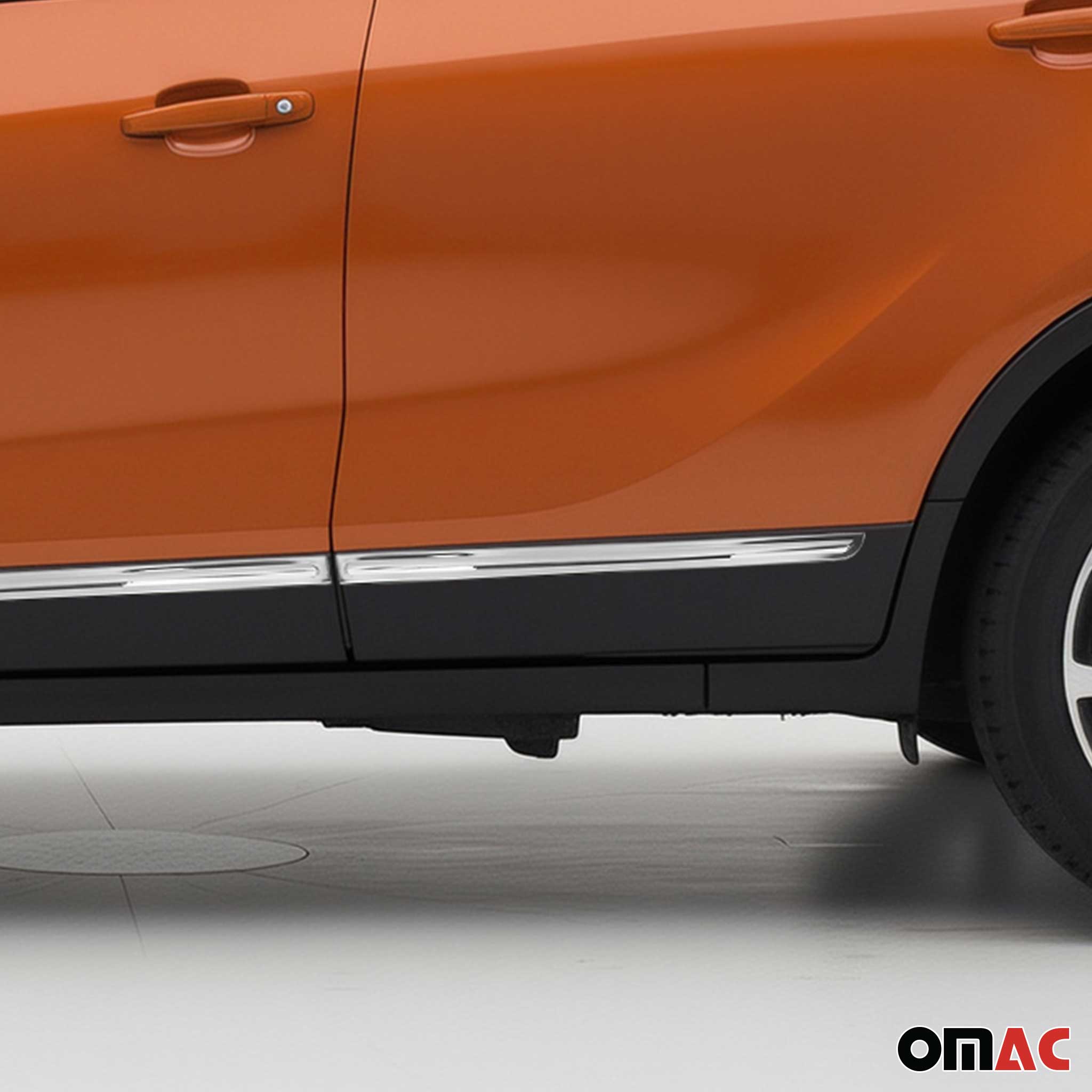 Seitentürleiste Türleisten Türschutzleiste für Opel Mokka X 2016-2021 Chrom 4tlg