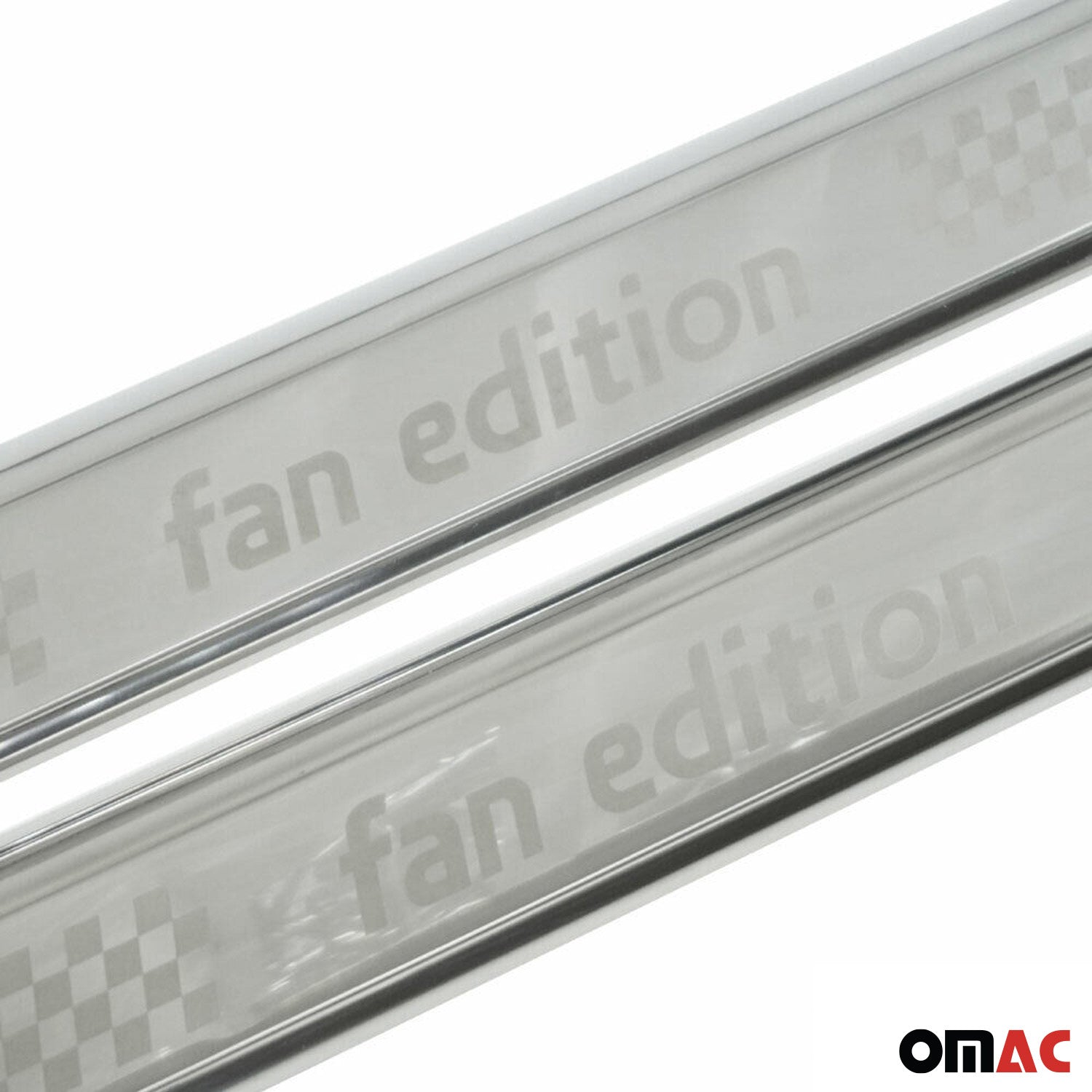 Einstiegsleisten Türschutzleisten für VW Lupu Fox Fan Edelstahl Chrom 2tlg