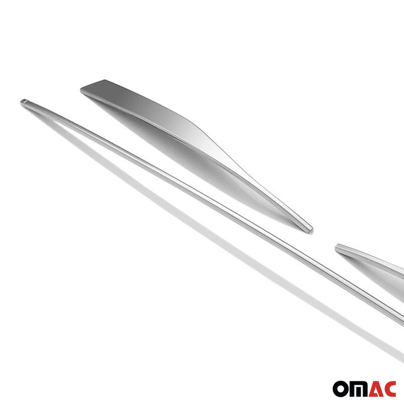 Kühlergrill Leisten Grillleisten für VW Golf 8 2019-2025 Edelstahl Silber 3tlg