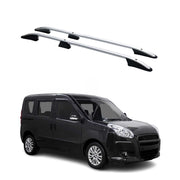 Dachreling Dachträger für Opel Combo D Fiat Doblo 2010-2021 Kurzer Alu Grau