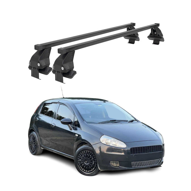 Menabo Dachträger Grundtäger für Fiat Punto Classic 2008-2012 50kg Stahl Schwarz