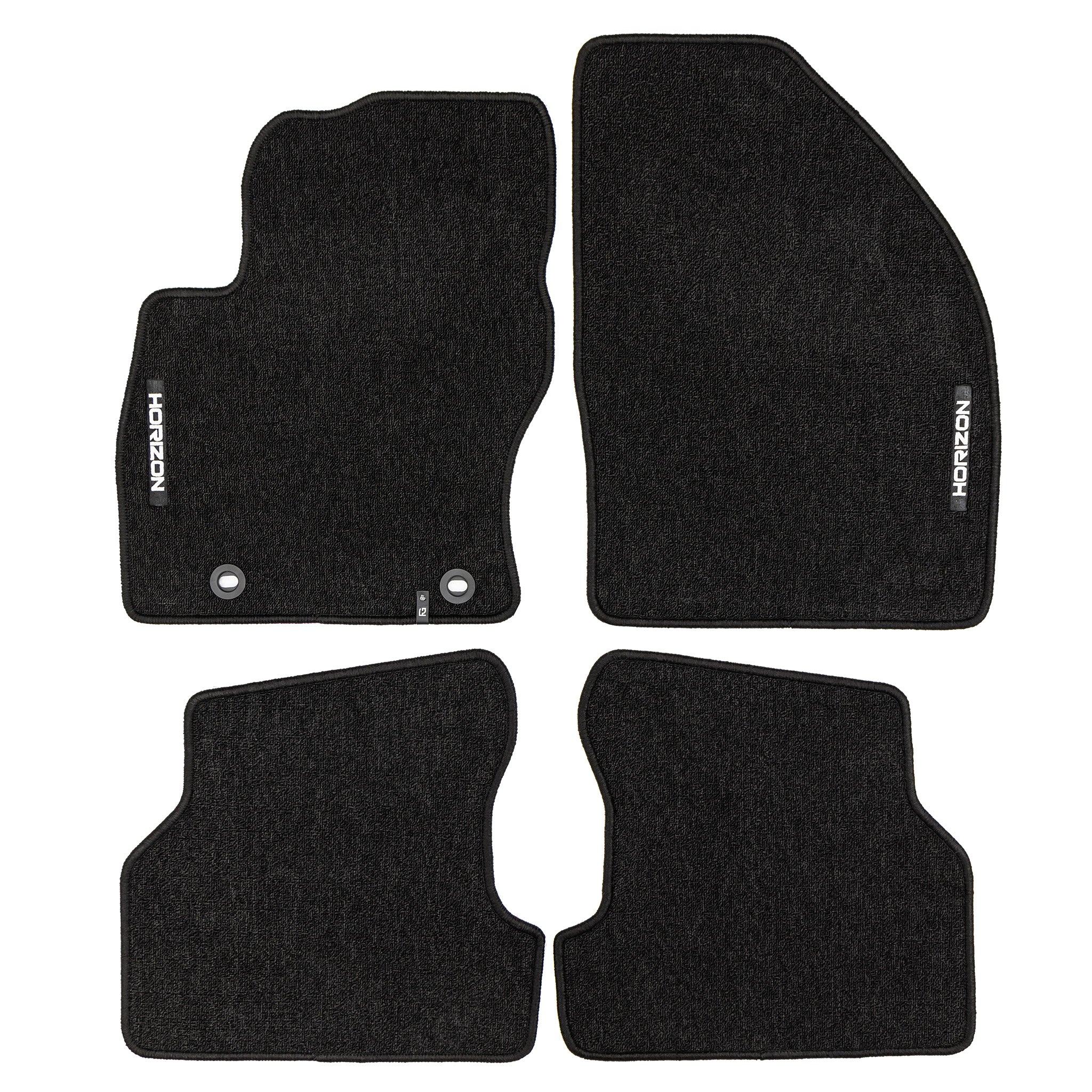 Velours Fußmatten für Ford Focus mk2 2004-11 Autoteppich Automatten Schwarz 4tlg