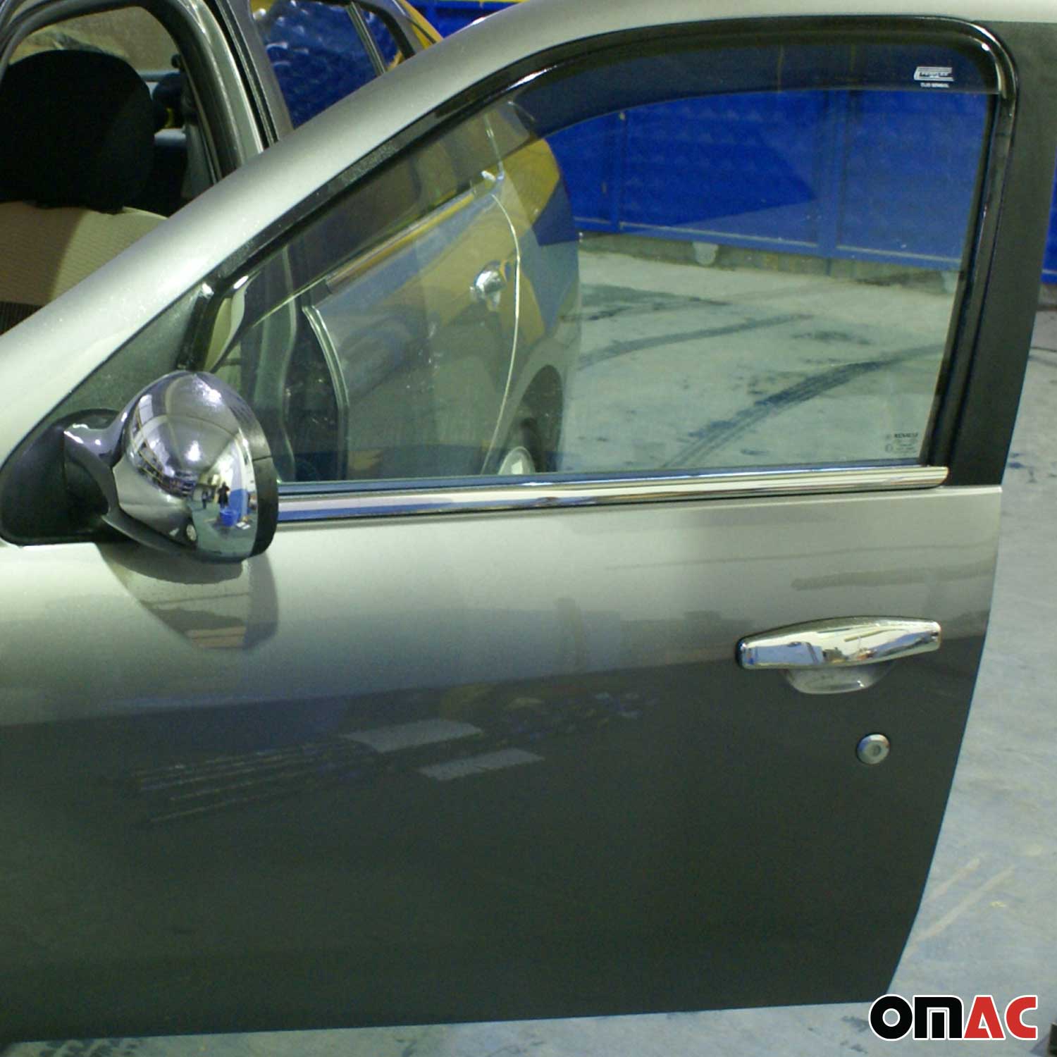 Fensterleisten Zierleisten für Renault Thalia 2008-2013 Edelstahl Chrom 4tlg
