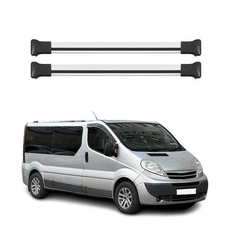 Dachträger Grundtäger für Nissan Primastar 2001-2014 75kg Aluminium Silber 2 tlg