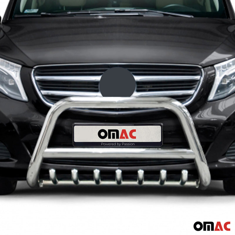 Frontbügel Frontschutzbügel für Mercedes Klasse 2014-2025 mit ABE Stahl Silber