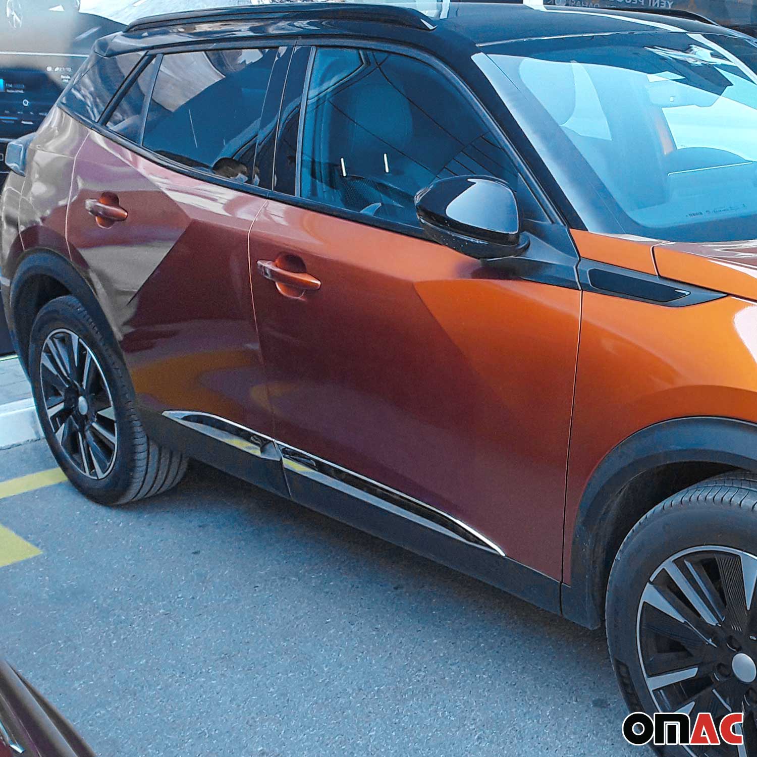 Seitentürleiste Türleisten Türschutzleiste für Peugeot 2008 2019-2025 Chrom 4x