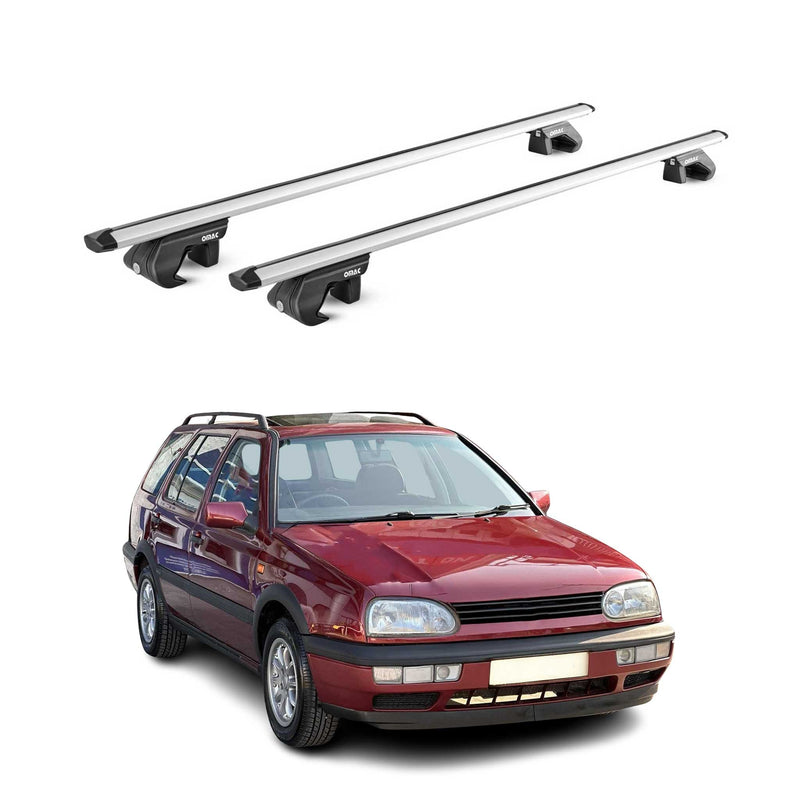 Dachträger für VW Golf III IV Kombi 1993-2006 90kg Aluminium Silber 2x ABE