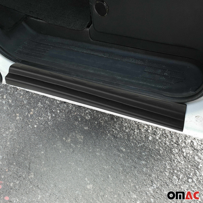 Einstiegsleisten Türschweller für Ford Transit 2006-2014 Gummi TPE Schwarz 2tlg