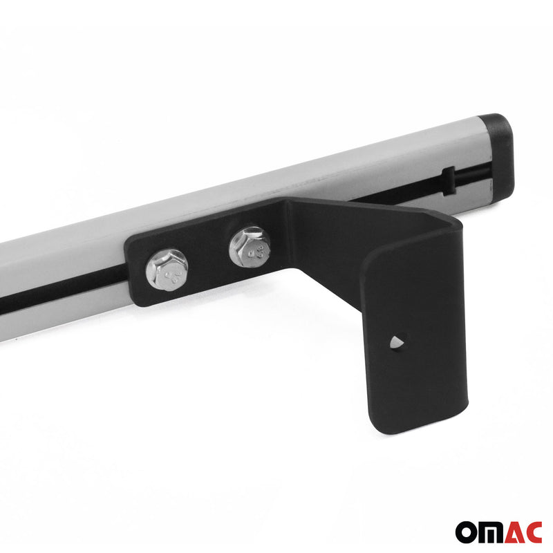 Dachträger Grundtäger für Fiat Doblo 2000-2010 75kg Stahl Silber 2 tlg