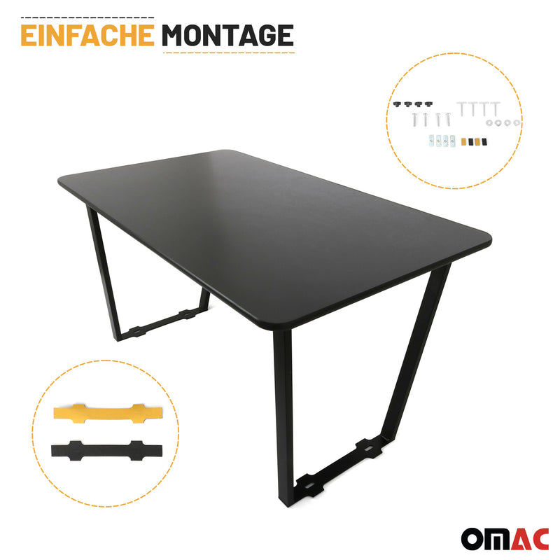 Multiflexboard Bettverlängerung Ablage für Volkswagen T7 2024-2025 Schwarz 3x