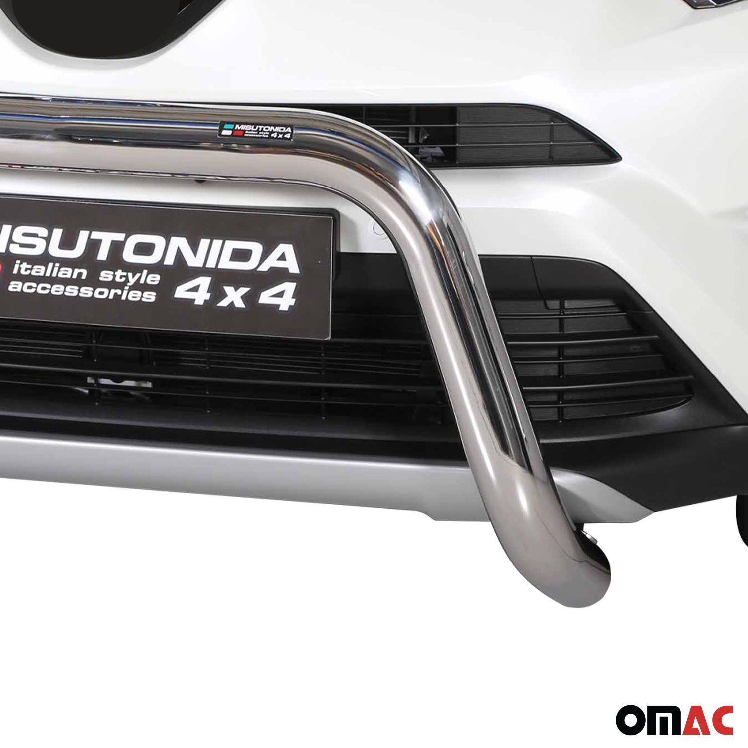 Frontbügel Frontschutzbügel für Toyota RAV4 Hybrid One 2016-2018 ø76 Stahl Grau