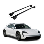 Dachträger für Porsche Taycan Cross Turismo 2021-2026 Stahl Schwarz 2tlg