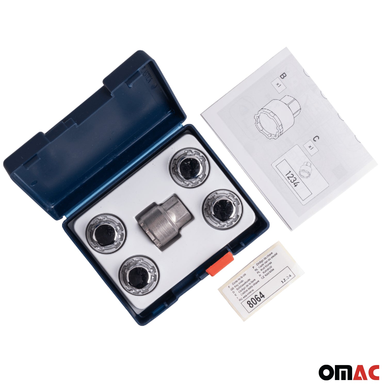 Radschloss Satz Radschrauben für Suzuki Across 2020-2026 Silber 4x M12X1,5