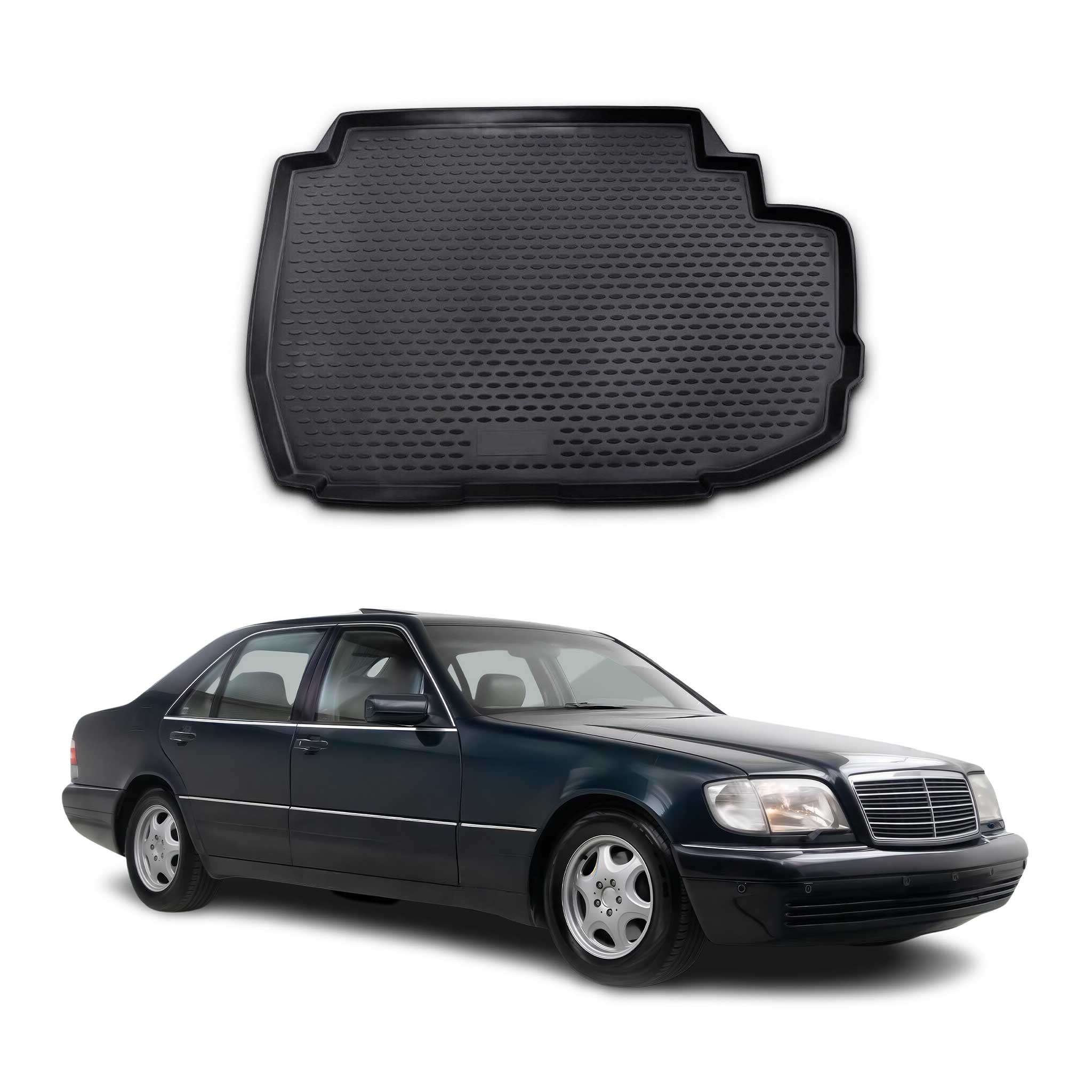 Kofferraummatte Kofferraumwanne für Mercedes S Klasse W220 1998-2005 Gummi TPE