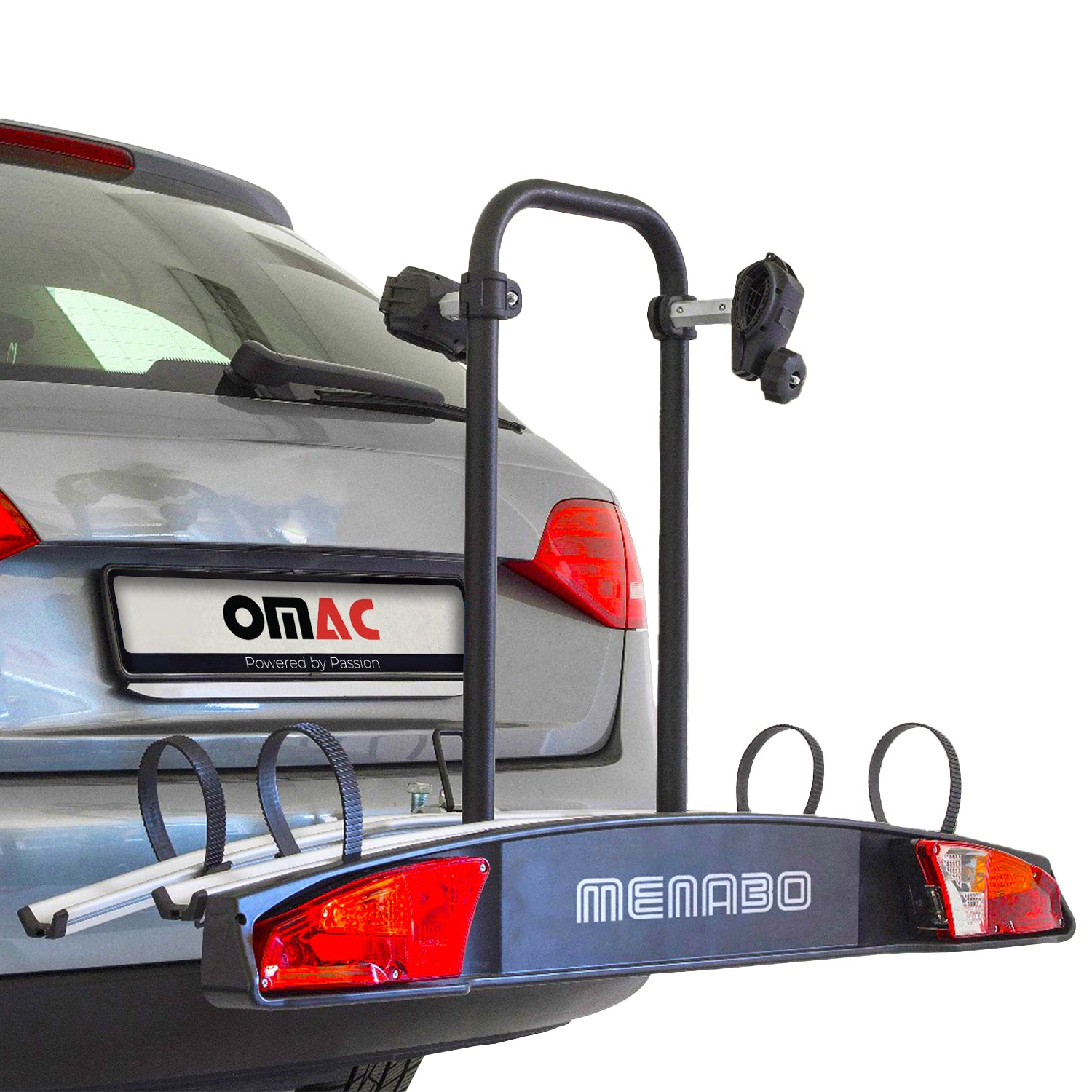 Menabo Fahrradträger Merak S Anhängerkupplung Heckträger für 2 Fahrräder