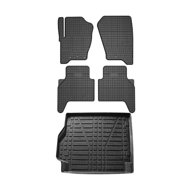 Fußmatten & Kofferraumwanne Set für Range Rover Sport L320 2005-2013 Gummi 5x