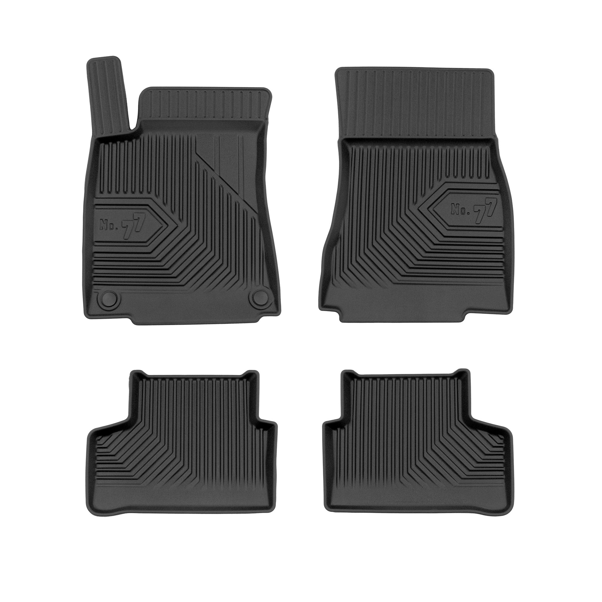 Fußmatten Gummimatten für Mercedes-Benz CLA C118 X218 2019-2026 Schwarz 4 tlg