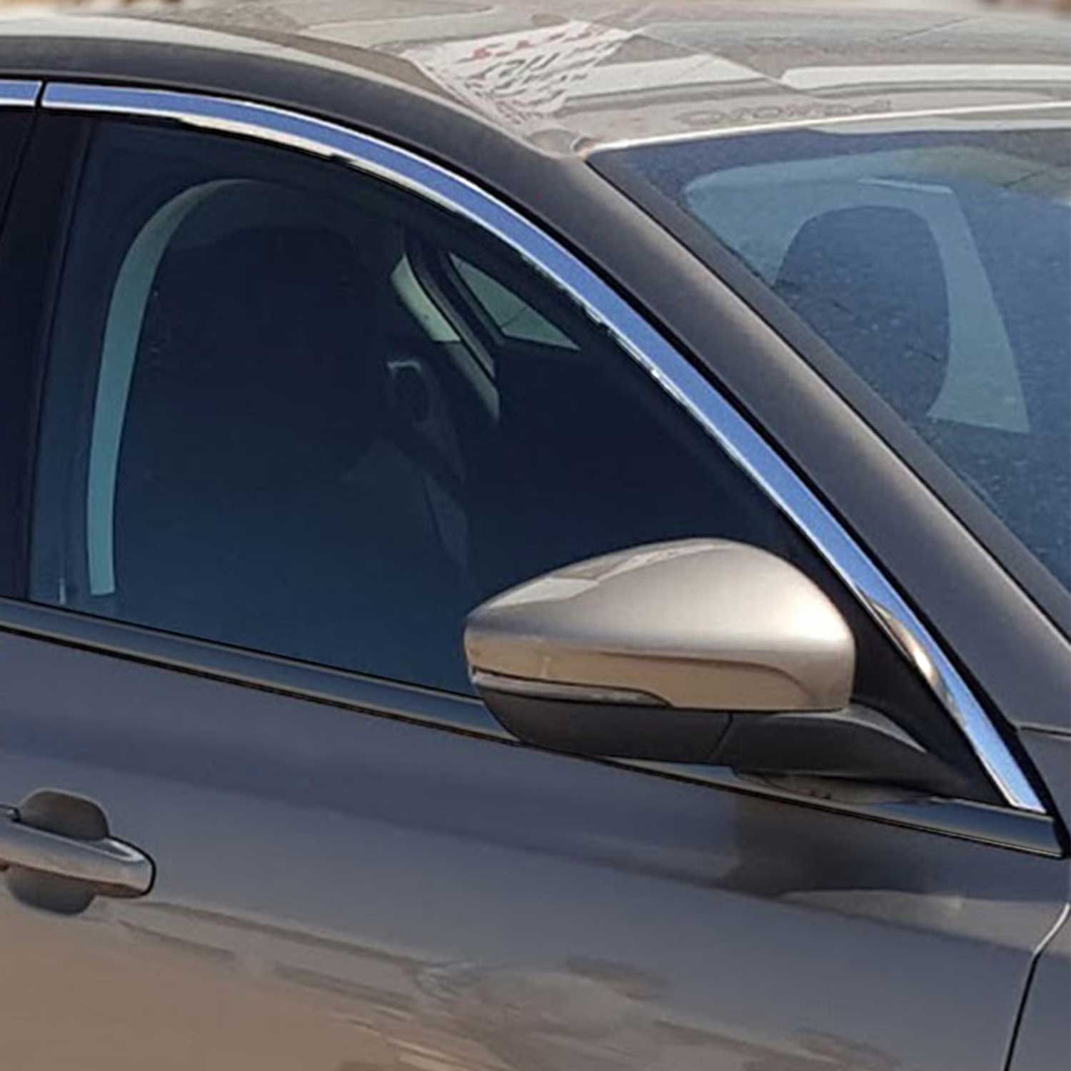 Fensterleisten Zierleisten für Ford Focus 2018-2021 Oben Edelstahl Chrom 4tlg