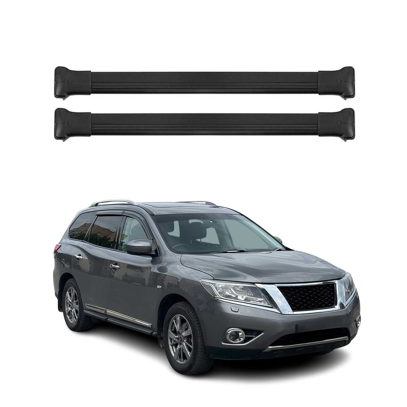 Dachträger Gepäckträger für Nissan Pathfinder R52 2013-2021 Aluminium Schwarz