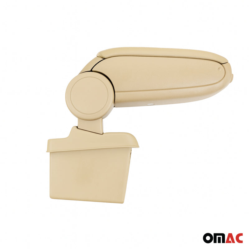 Mittelarmlehne Armlehne Mittelkonsole für VW Jetta 2005-2010 PU-Leder ABS Beige