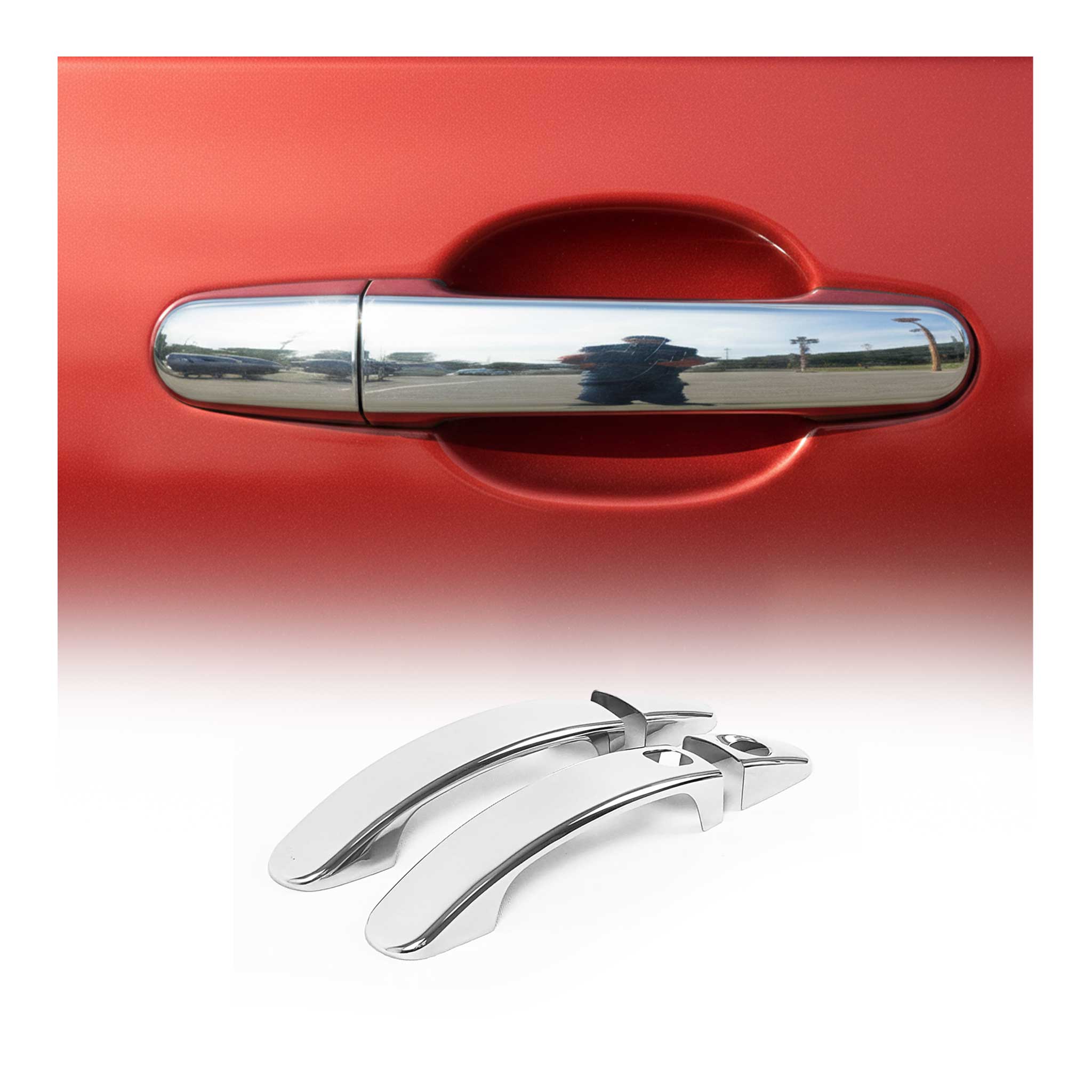 Chrom Türgriff Blende für Ford Focus 2004-2010 2-Tür Edelstahl 4tlg
