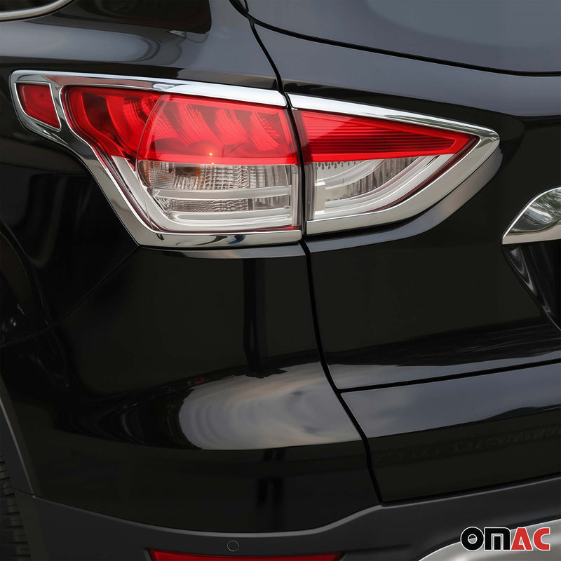 Rücklicht Leisten Heckleuchte für Ford Kuga 2013-2016 Chrom ABS Silber 4tlg