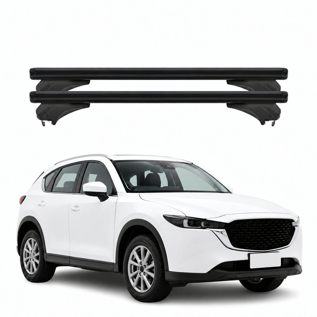 Menabo Dachträger für Mazda CX-5 III 2025-2026 Aluminium Schwarz 2 Stück
